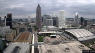 Archiv Foto Webcam Blick von Frankfurter Messe auf die Skyline 11:00