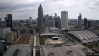 Archiv Foto Webcam Blick von Frankfurter Messe auf die Skyline 13:00