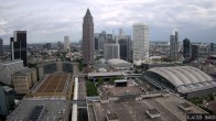 Archiv Foto Webcam Blick von Frankfurter Messe auf die Skyline 15:00