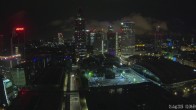 Archiv Foto Webcam Blick von Frankfurter Messe auf die Skyline 01:00