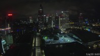 Archiv Foto Webcam Blick von Frankfurter Messe auf die Skyline 03:00