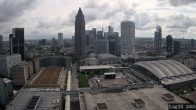 Archiv Foto Webcam Blick von Frankfurter Messe auf die Skyline 09:00