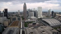 Archiv Foto Webcam Blick von Frankfurter Messe auf die Skyline 17:00