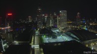 Archiv Foto Webcam Blick von Frankfurter Messe auf die Skyline 01:00