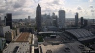 Archiv Foto Webcam Blick von Frankfurter Messe auf die Skyline 09:00