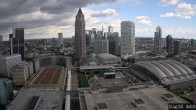 Archiv Foto Webcam Blick von Frankfurter Messe auf die Skyline 15:00