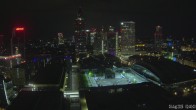 Archiv Foto Webcam Blick von Frankfurter Messe auf die Skyline 01:00