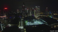 Archiv Foto Webcam Blick von Frankfurter Messe auf die Skyline 03:00