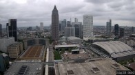 Archiv Foto Webcam Blick von Frankfurter Messe auf die Skyline 07:00