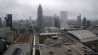 Archiv Foto Webcam Blick von Frankfurter Messe auf die Skyline 06:00