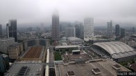 Archiv Foto Webcam Blick von Frankfurter Messe auf die Skyline 07:00
