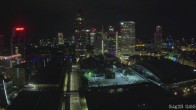 Archiv Foto Webcam Blick von Frankfurter Messe auf die Skyline 01:00