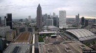 Archiv Foto Webcam Blick von Frankfurter Messe auf die Skyline 07:00