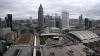 Archiv Foto Webcam Blick von Frankfurter Messe auf die Skyline 11:00