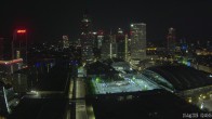 Archiv Foto Webcam Blick von Frankfurter Messe auf die Skyline 01:00