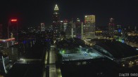 Archiv Foto Webcam Blick von Frankfurter Messe auf die Skyline 23:00