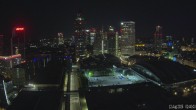 Archiv Foto Webcam Blick von Frankfurter Messe auf die Skyline 01:00