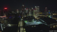 Archiv Foto Webcam Blick von Frankfurter Messe auf die Skyline 03:00