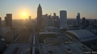 Archiv Foto Webcam Blick von Frankfurter Messe auf die Skyline 05:00
