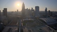 Archiv Foto Webcam Blick von Frankfurter Messe auf die Skyline 06:00