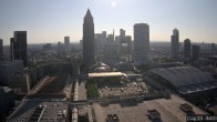 Archiv Foto Webcam Blick von Frankfurter Messe auf die Skyline 07:00