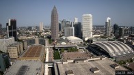 Archiv Foto Webcam Blick von Frankfurter Messe auf die Skyline 15:00