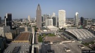 Archiv Foto Webcam Blick von Frankfurter Messe auf die Skyline 17:00
