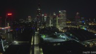 Archiv Foto Webcam Blick von Frankfurter Messe auf die Skyline 01:00