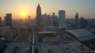 Archiv Foto Webcam Blick von Frankfurter Messe auf die Skyline 05:00