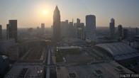 Archiv Foto Webcam Blick von Frankfurter Messe auf die Skyline 06:00