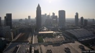 Archiv Foto Webcam Blick von Frankfurter Messe auf die Skyline 07:00