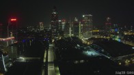 Archiv Foto Webcam Blick von Frankfurter Messe auf die Skyline 01:00