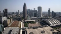 Archiv Foto Webcam Blick von Frankfurter Messe auf die Skyline 11:00