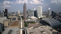 Archiv Foto Webcam Blick von Frankfurter Messe auf die Skyline 15:00