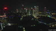 Archiv Foto Webcam Blick von Frankfurter Messe auf die Skyline 01:00