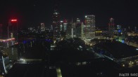 Archiv Foto Webcam Blick von Frankfurter Messe auf die Skyline 03:00