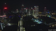 Archiv Foto Webcam Blick von Frankfurter Messe auf die Skyline 01:00