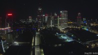 Archiv Foto Webcam Blick von Frankfurter Messe auf die Skyline 03:00