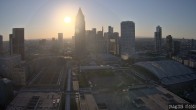 Archiv Foto Webcam Blick von Frankfurter Messe auf die Skyline 06:00