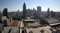 Archiv Foto Webcam Blick von Frankfurter Messe auf die Skyline 09:00