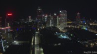 Archiv Foto Webcam Blick von Frankfurter Messe auf die Skyline 01:00