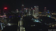 Archiv Foto Webcam Blick von Frankfurter Messe auf die Skyline 03:00