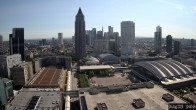Archiv Foto Webcam Blick von Frankfurter Messe auf die Skyline 09:00