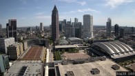 Archiv Foto Webcam Blick von Frankfurter Messe auf die Skyline 11:00