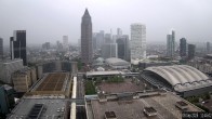 Archiv Foto Webcam Blick von Frankfurter Messe auf die Skyline 08:00