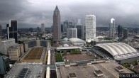 Archiv Foto Webcam Blick von Frankfurter Messe auf die Skyline 10:00