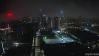 Archiv Foto Webcam Blick von Frankfurter Messe auf die Skyline 03:00