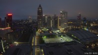 Archiv Foto Webcam Blick von Frankfurter Messe auf die Skyline 05:00