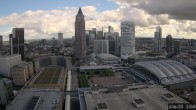 Archiv Foto Webcam Blick von Frankfurter Messe auf die Skyline 11:00
