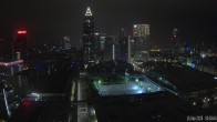 Archiv Foto Webcam Blick von Frankfurter Messe auf die Skyline 23:00